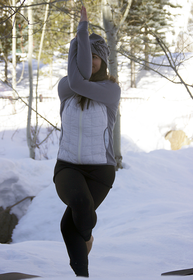 Snowga Poses: Eagle