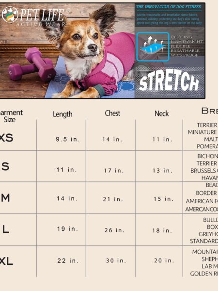 Pet Life  Active 'aero-pawlse' Heathered Quick-dry And 4-way Stretch-performance Dog Tank Top T-shirt