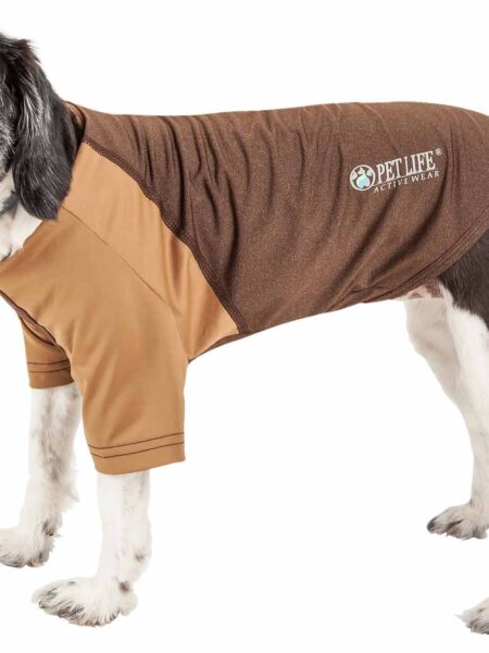 Pet Life  Active 'hybreed' 4-way Stretch Two-toned Performance Dog T-shirt