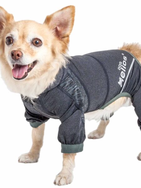 Dog Helios  'namastail' Lightweight 4-way Stretch Breathable Full Bodied Performance Yoga Dog Hoodie Tracksuit