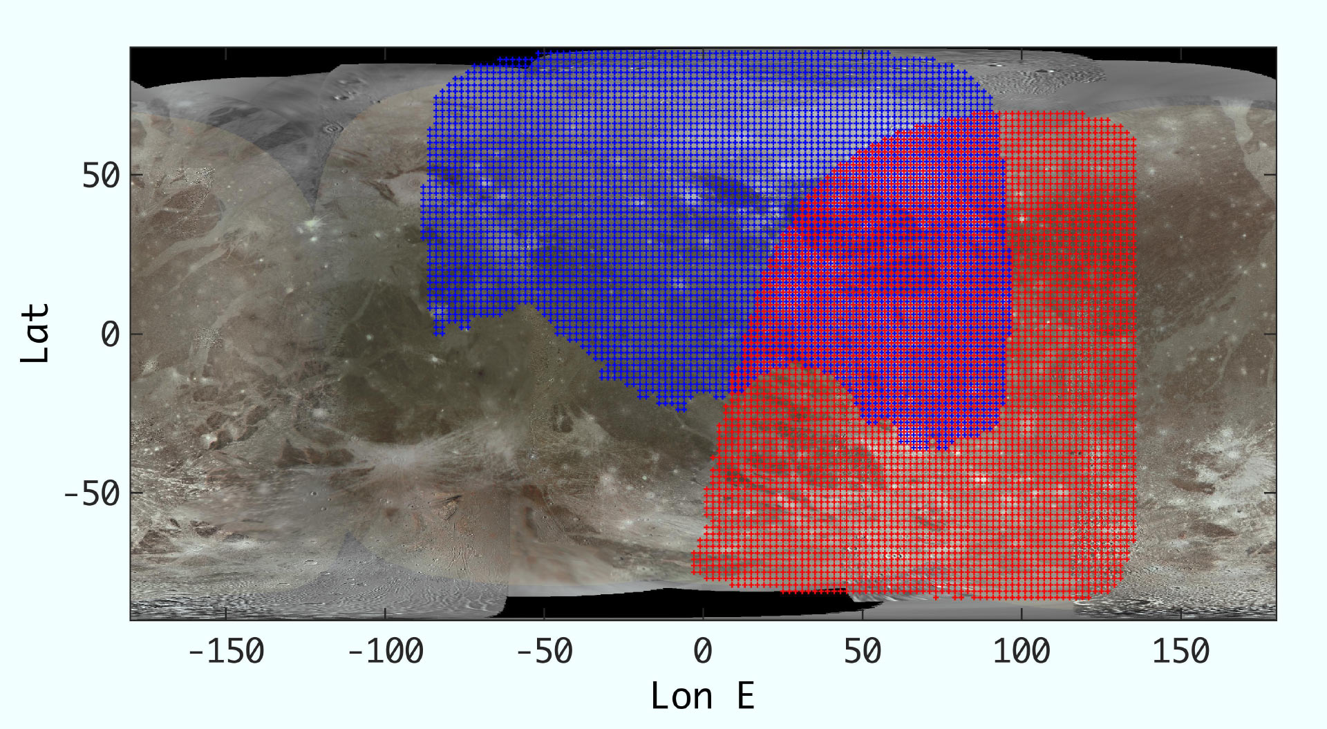 , Infrared Map of Ganymede, #Bizwhiznetwork.com Innovation &Lambda;Ｉ